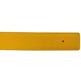 Load image into Gallery viewer, Hermes Belt Yellow Green Constance Waist 63 30 Togo Leather Logo Buckle