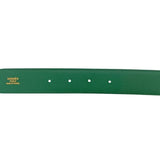 Load image into Gallery viewer, Hermes Belt Yellow Green Constance Waist 63 30 Togo Leather Logo Buckle