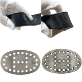 Load image into Gallery viewer, Hermes Belt Black Brown Evelyne Waist 94 30 Box Calf Togo Perforated Logo Buckle