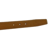 Load image into Gallery viewer, Hermes Belt Black Brown Constance Waist 93 30 Box Calf Togo Logo Buckle