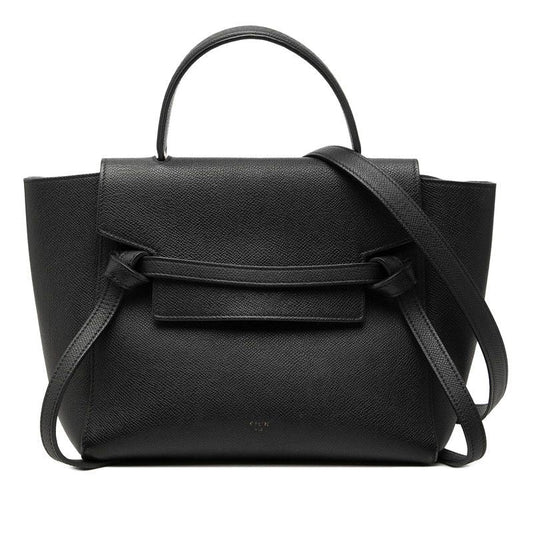 Celine Belt Bag Micro 2-Way Black Leather