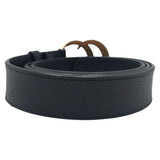Load image into Gallery viewer, Gucci GG Marmont 80 32 Black Gold Leather Metal Belt Buckle