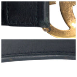 Load image into Gallery viewer, Gucci GG Marmont 80 32 Black Gold Leather Metal Belt Buckle