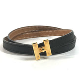 Load image into Gallery viewer, Hermes Mini Kelly Belt Epsom Black Gold