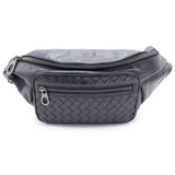 Load image into Gallery viewer, Bottega Veneta Intreccia Leather Belt Bag Black