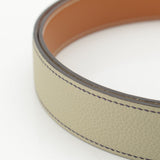 Load image into Gallery viewer, Hermes Swift Taurillon Reversible 32 Belt Leather Part Only Natural Sage