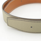 Load image into Gallery viewer, Hermes Swift Taurillon Reversible 32 Belt Leather Part Only Natural Sage