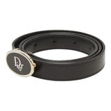 Load image into Gallery viewer, Dior Logo Belt 70 28 Black Leather