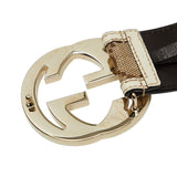 Load image into Gallery viewer, Gucci Interlocking GG Canvas Belt 85 34 Beige White