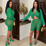 Load image into Gallery viewer, Zuki caged shorts (Green)