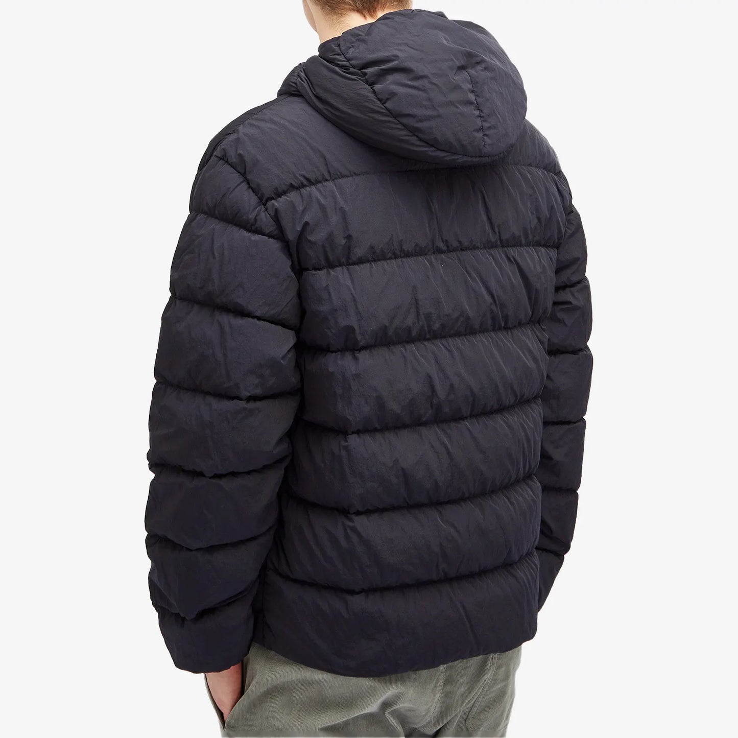 Cp Company Chrome-R Goggle Down Jacket In Navy