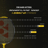 Load image into Gallery viewer, Yonex Nanoflare 1000 Game[Lightning Yellow] Pre-strung