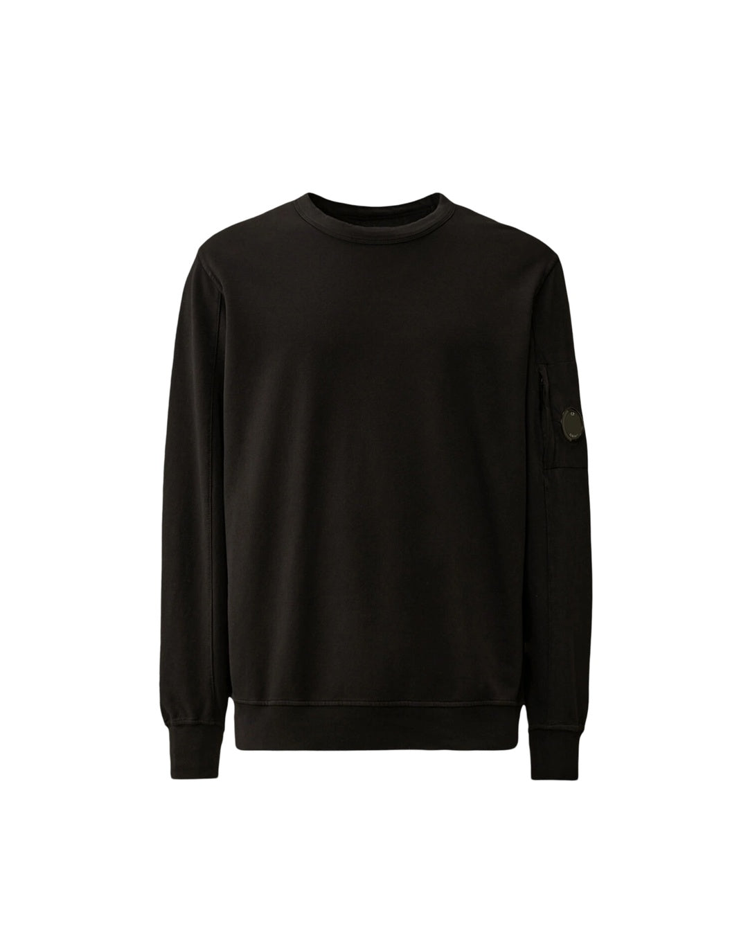 Cp Company 019A Light Fleece Lens Sweatshirt In Black