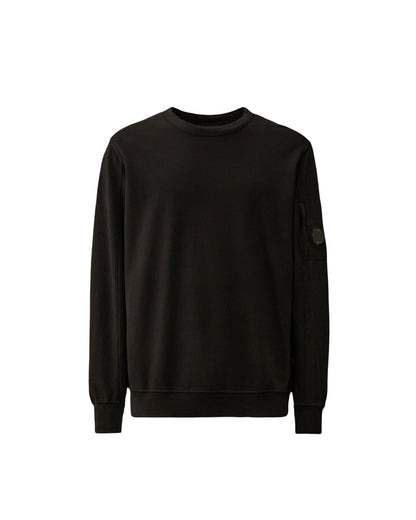 Cp Company 019A Light Fleece Lens Sweatshirt In Black