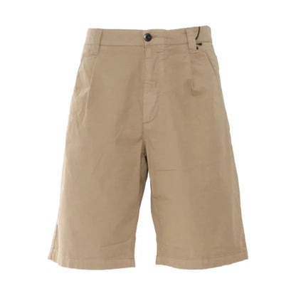 Cp Company 277A Gabardine Bermuda Pocket Patch Logo Shorts In Tree House with Certilogo