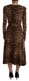 Load image into Gallery viewer, Dolce &amp; Gabbana Brown Leopard Wrap A-line Maxi Viscose Dress