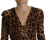 Load image into Gallery viewer, Dolce &amp; Gabbana Brown Leopard Wrap A-line Maxi Viscose Dress
