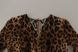 Load image into Gallery viewer, Dolce &amp; Gabbana Brown Leopard Wrap A-line Maxi Viscose Dress