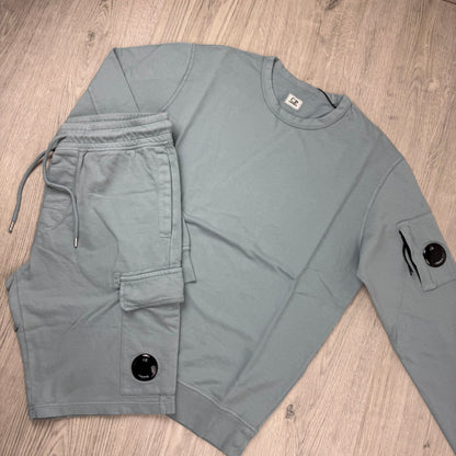 CP Company Light Fleece Tracksuit - Silver Blue