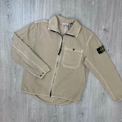 Stone Island Zip Overshirt - Desert