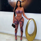 Load image into Gallery viewer, Posh femme leggings set (Nude multi)