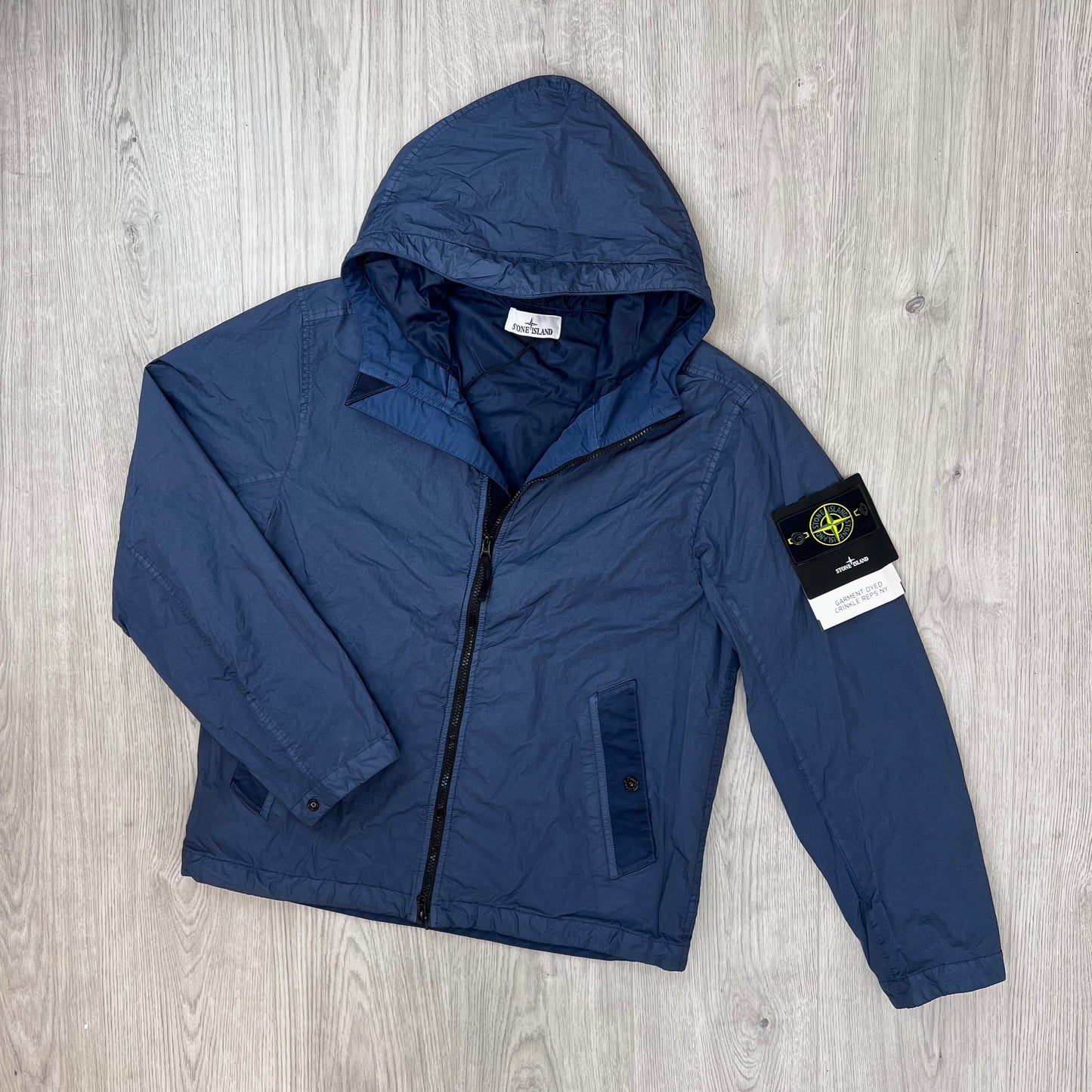 Stone Island Crinkle Reps NY Jacket - Slate Blue