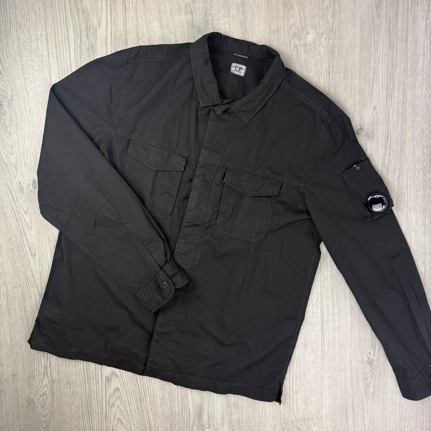 CP Company Button Overshirt - Black