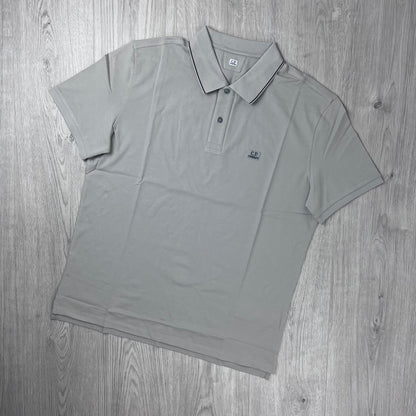 CP Company Piquet Polo Shirt - Dove