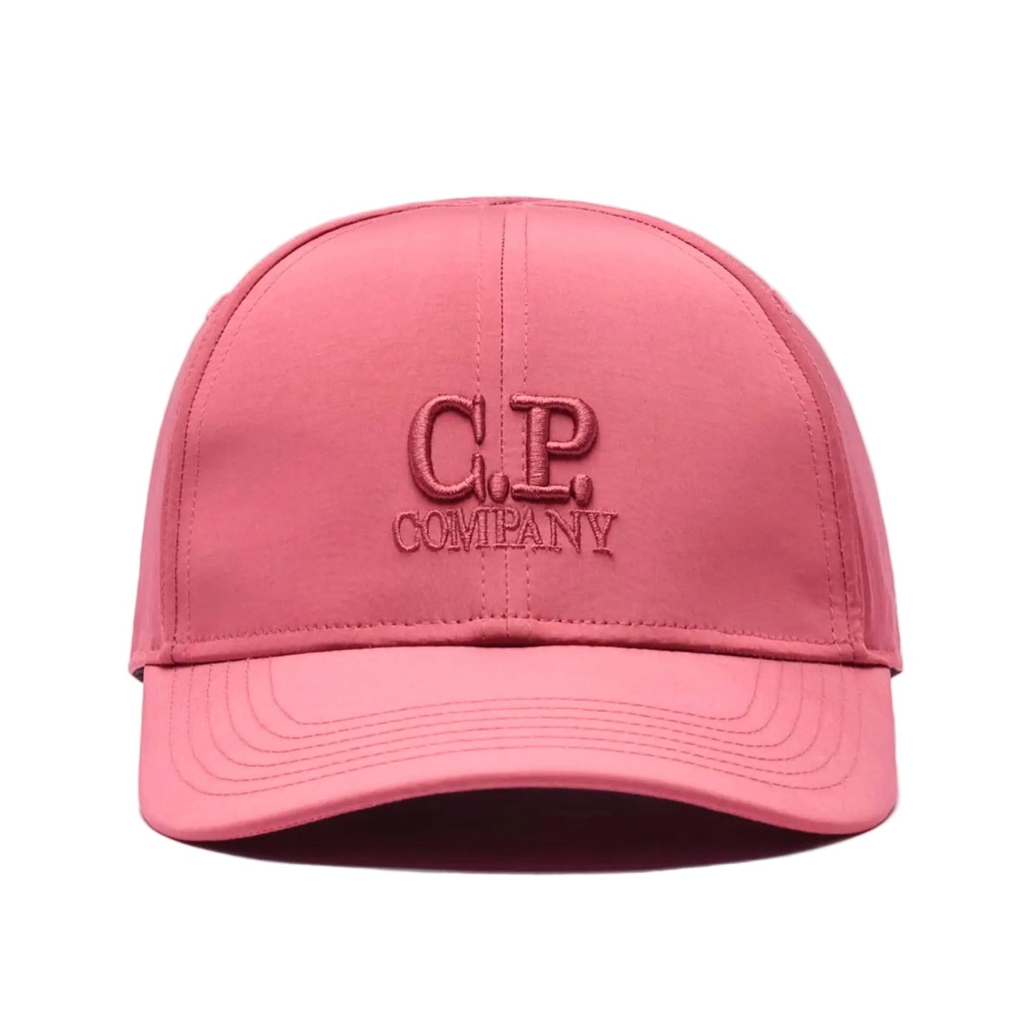 Cp Company Chrome-R Logo Baseball Cap in Red Bud