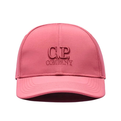 Cp Company Chrome-R Logo Baseball Cap in Red Bud
