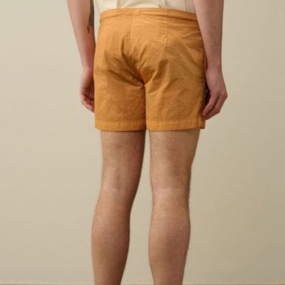 Cp Company 201A Eco Chrome-R Button Swimshorts In Pastry Shell