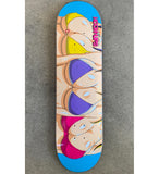 Load image into Gallery viewer, Hook Ups Skateboard Deck 3 Girls 8.25" x 32"
