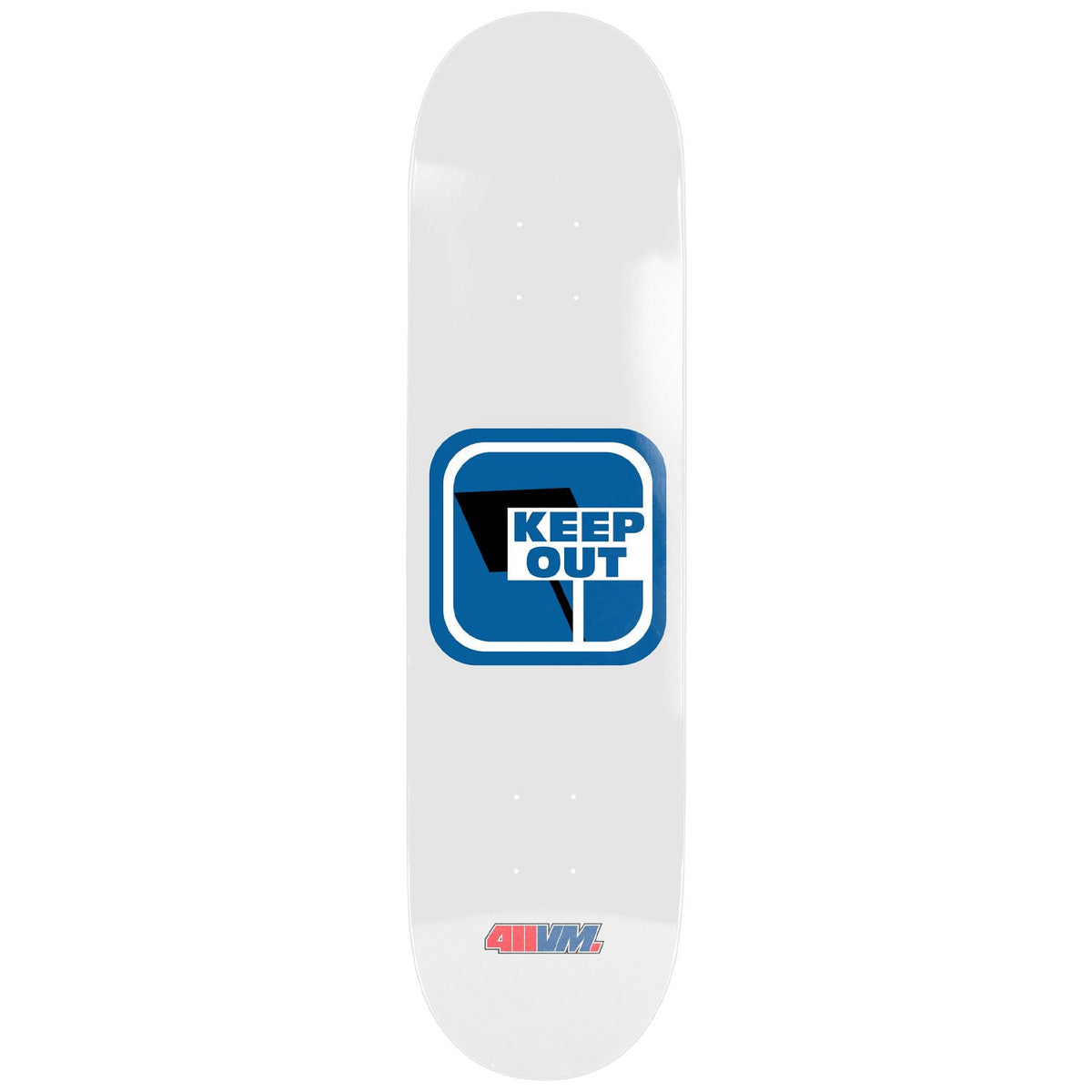 411VM Heritage Skateboard Deck Private Property Icon White 9.0" x 32.1"
