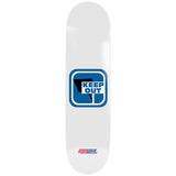 Load image into Gallery viewer, 411VM Heritage Skateboard Deck Private Property Icon White 9.0" x 32.1"