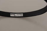 Load image into Gallery viewer, Dolce &amp; Gabbana Black Velvet Leather Gold Tone Metal Buckle Belt