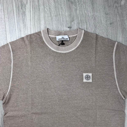 Stone Island 'Fissato' Patch T-Shirt - Desert