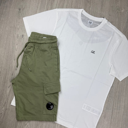 CP Company Set - White/Moss Gray