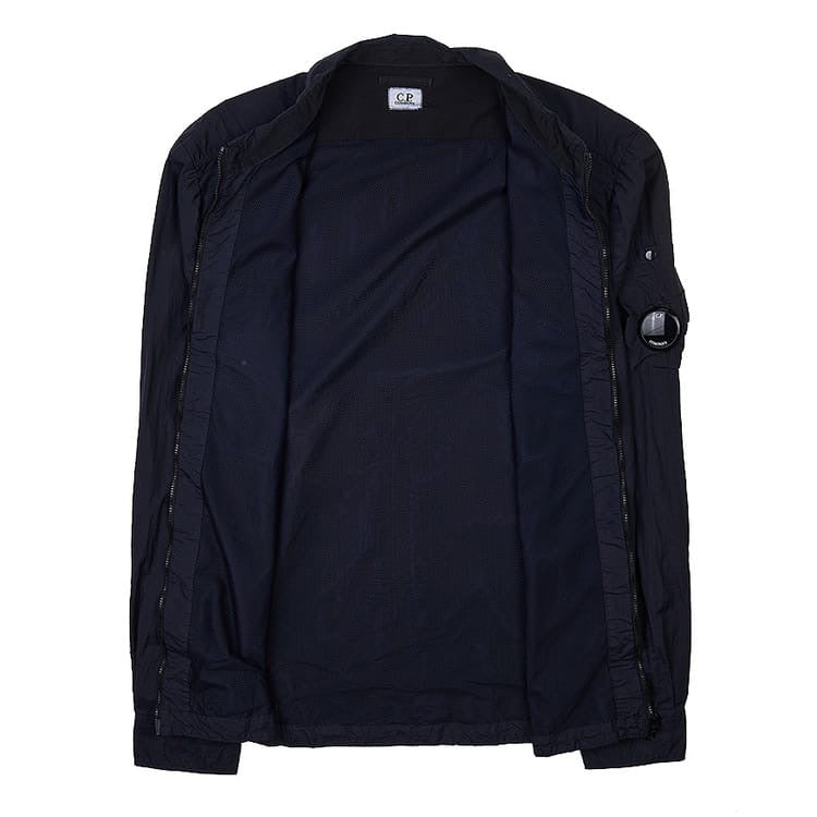 Cp Company Taylon L Chrome Lens Full Zip Shirt in Navy