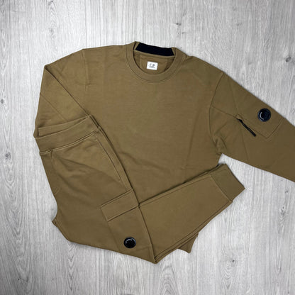 CP Company Raised Fleece Tracksuit - Ermine