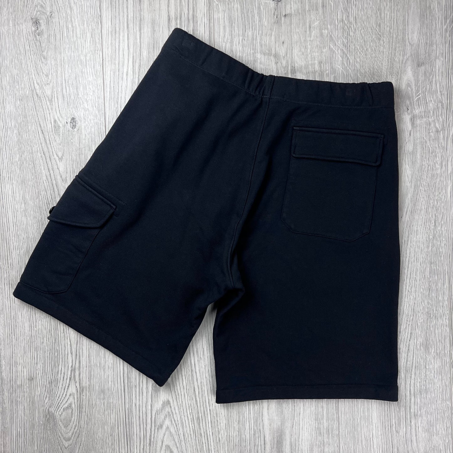 CP Company Raised Fleece Jersey Shorts - Black