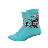 Load image into Gallery viewer, DeFeet Aireator 4" Socks Neptune/Black/Red L