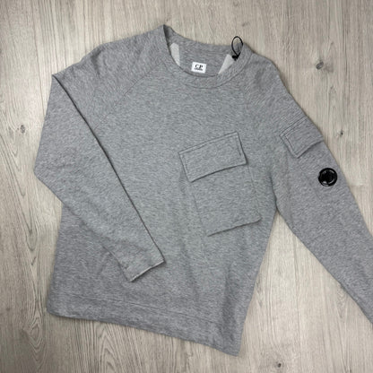 CP Company Light Fleece Sweatshirt - Grey Melange