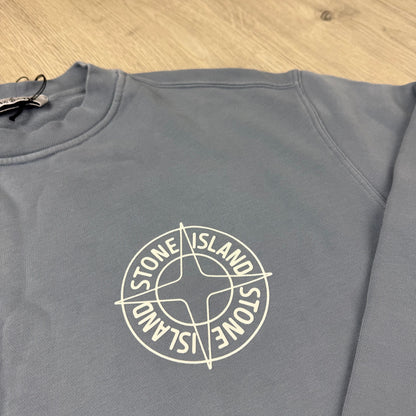 Stone Island Printed Sweatshirt - Avio Blue