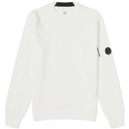 Cp Company 16CM Diagonal Raised Lens Sweatshirt White