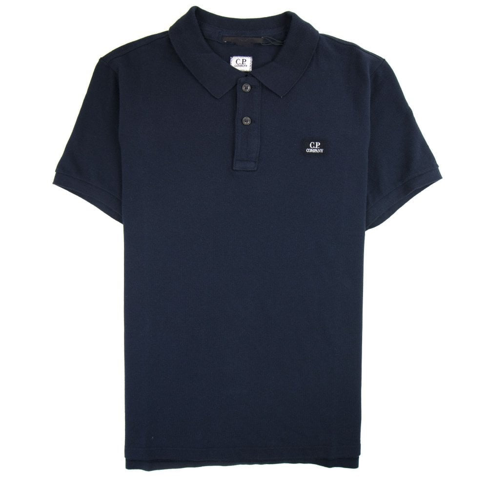 Cp Company 071A Polo Shirt In Navy