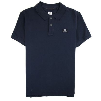 Cp Company 071A Polo Shirt In Navy