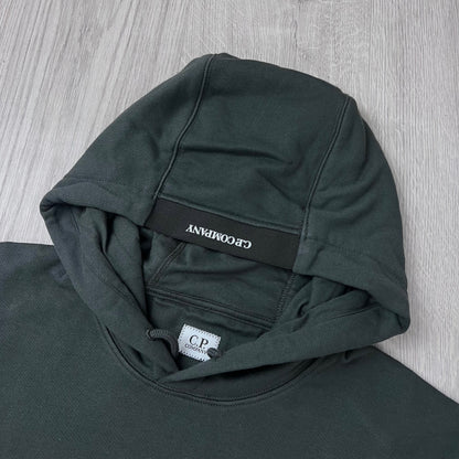CP Company Raised Fleece Hoodie - Raven