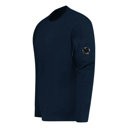 Cp Company 023A Diagonal Raised Lens Sweatshirt In Navy