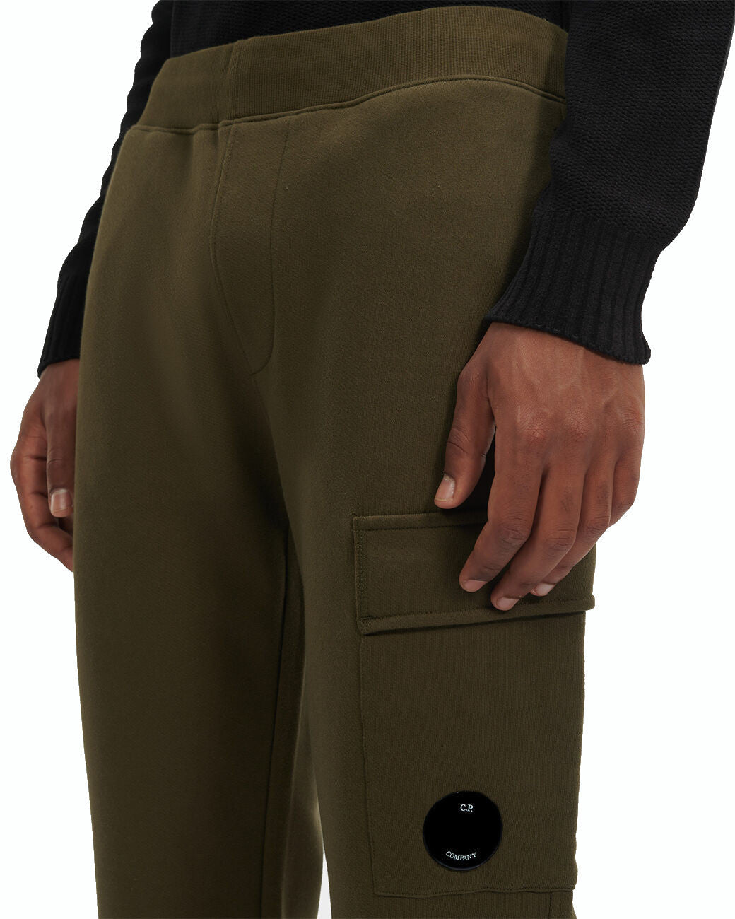 Cp Company 017A Diagonal Raised Lens Joggers in Ivy Green