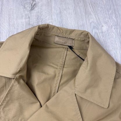 Stone Island Ghost Canvas Pea Coat - Dark Beige